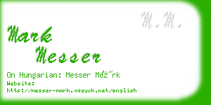 mark messer business card
